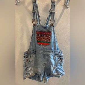 Hand stitched overalls!
